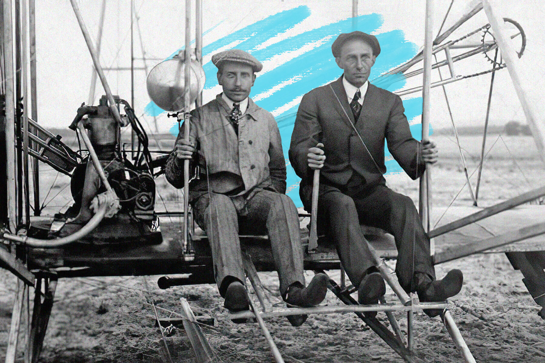 Wilbur Wright with Ernest Zens
