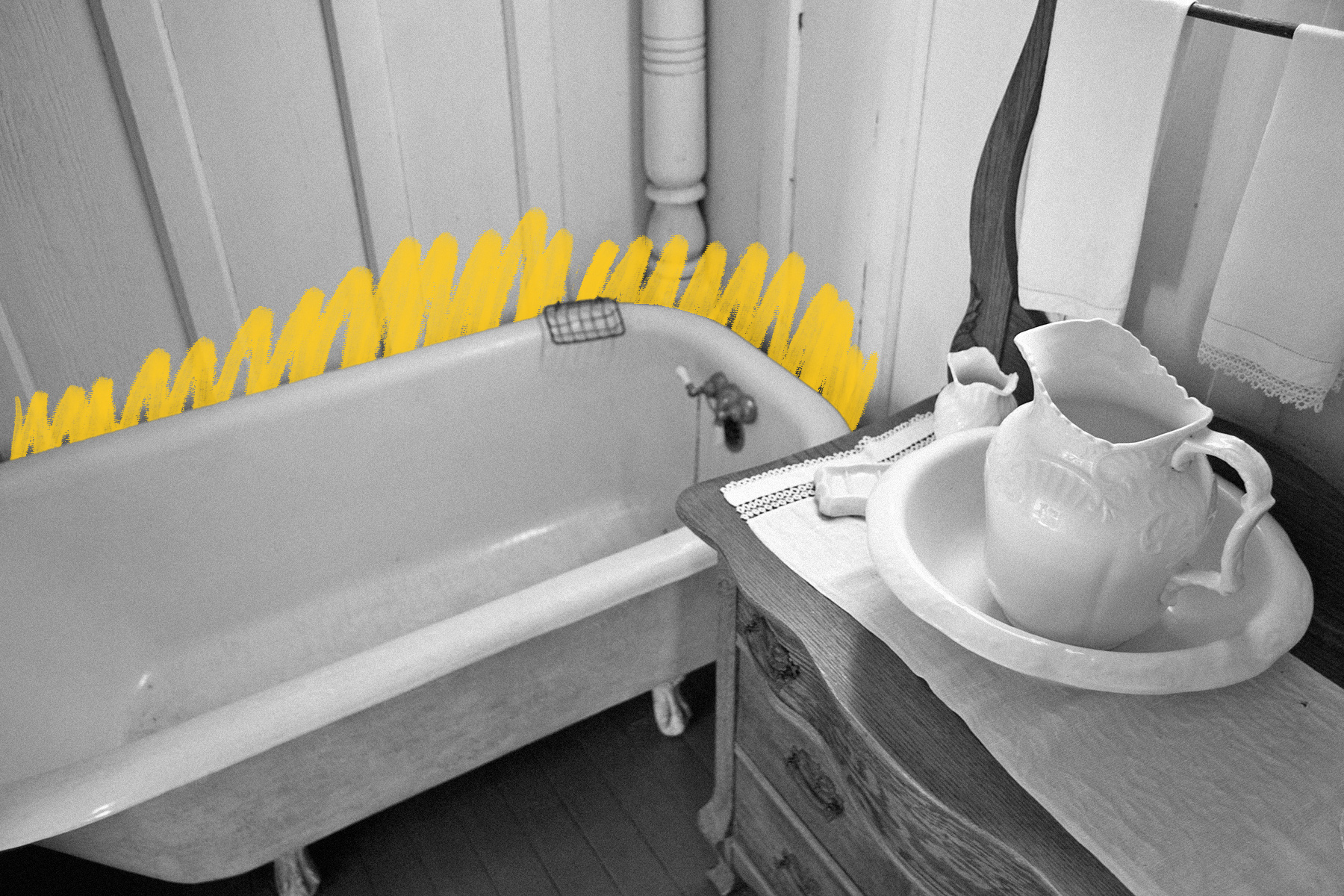 LBJ's childhood bathroom