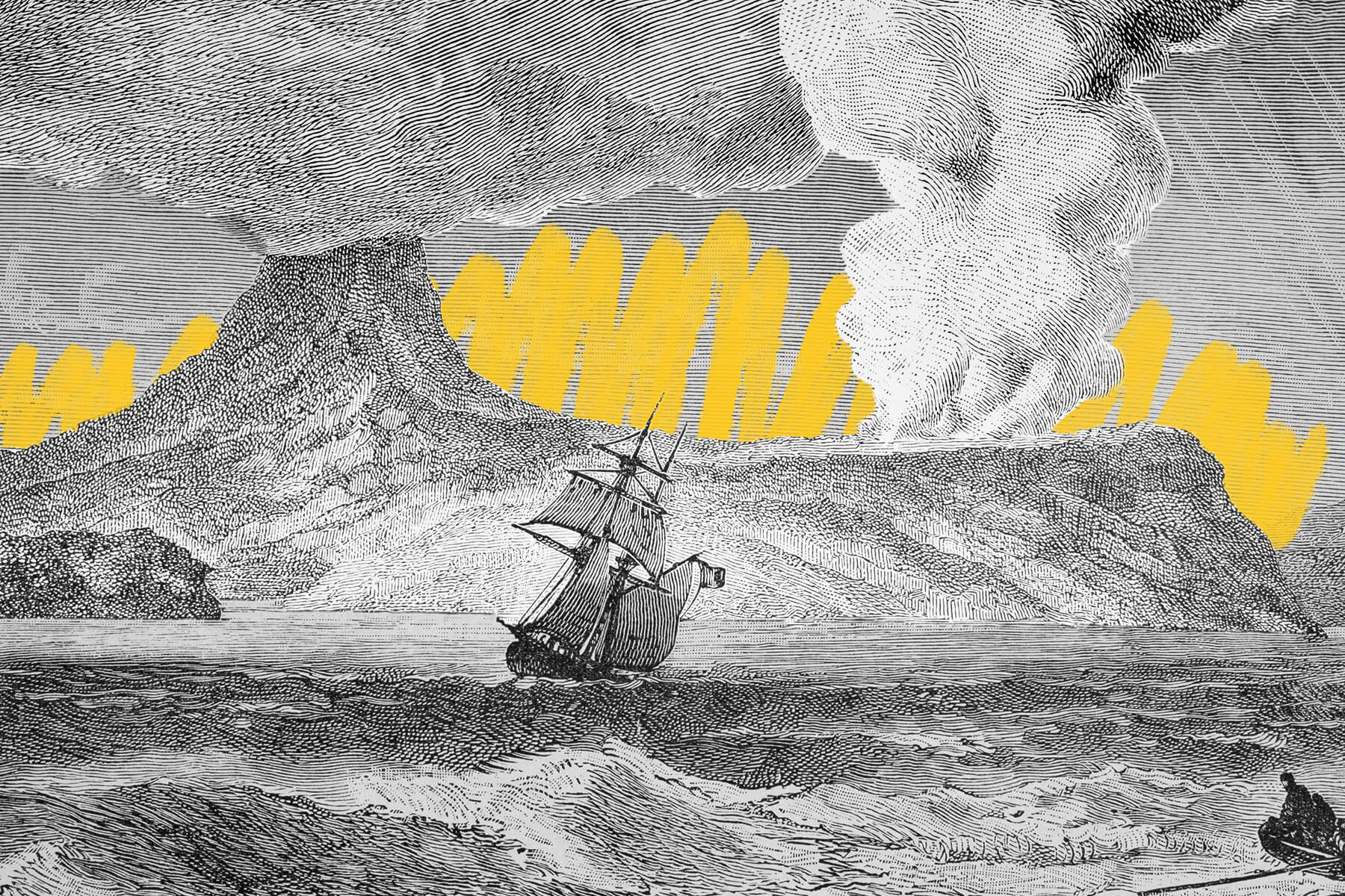 Krakatoa erupting, 1883