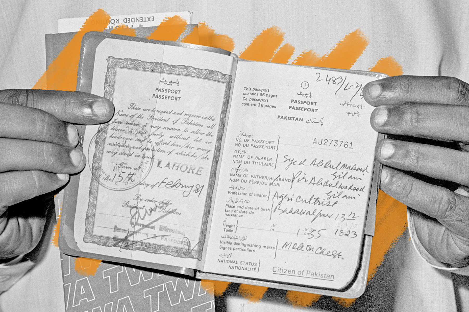 Ancient Pakistan passport