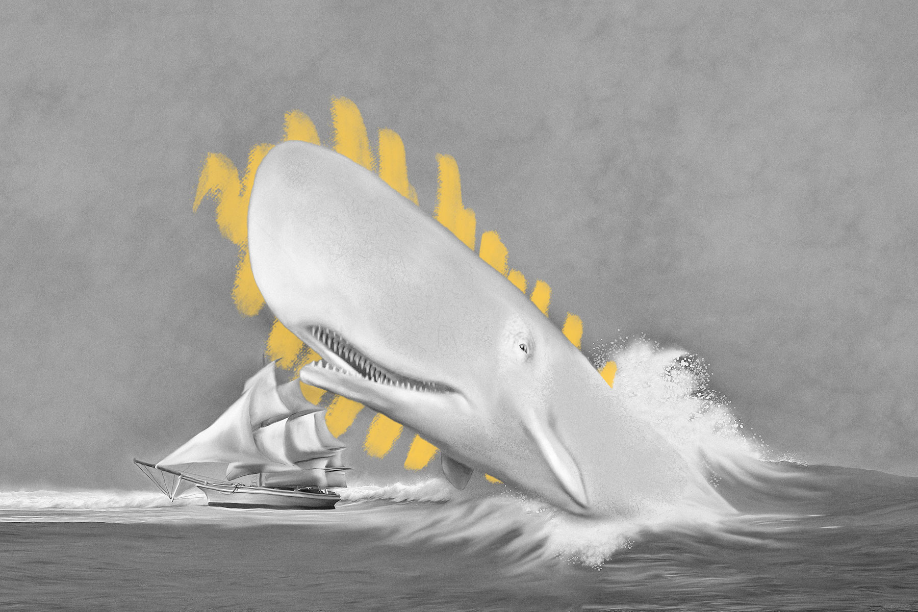 Moby-Dick the white whale