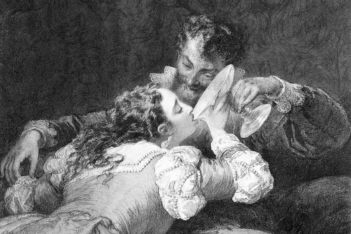 "The Love Potion” painting, 1868