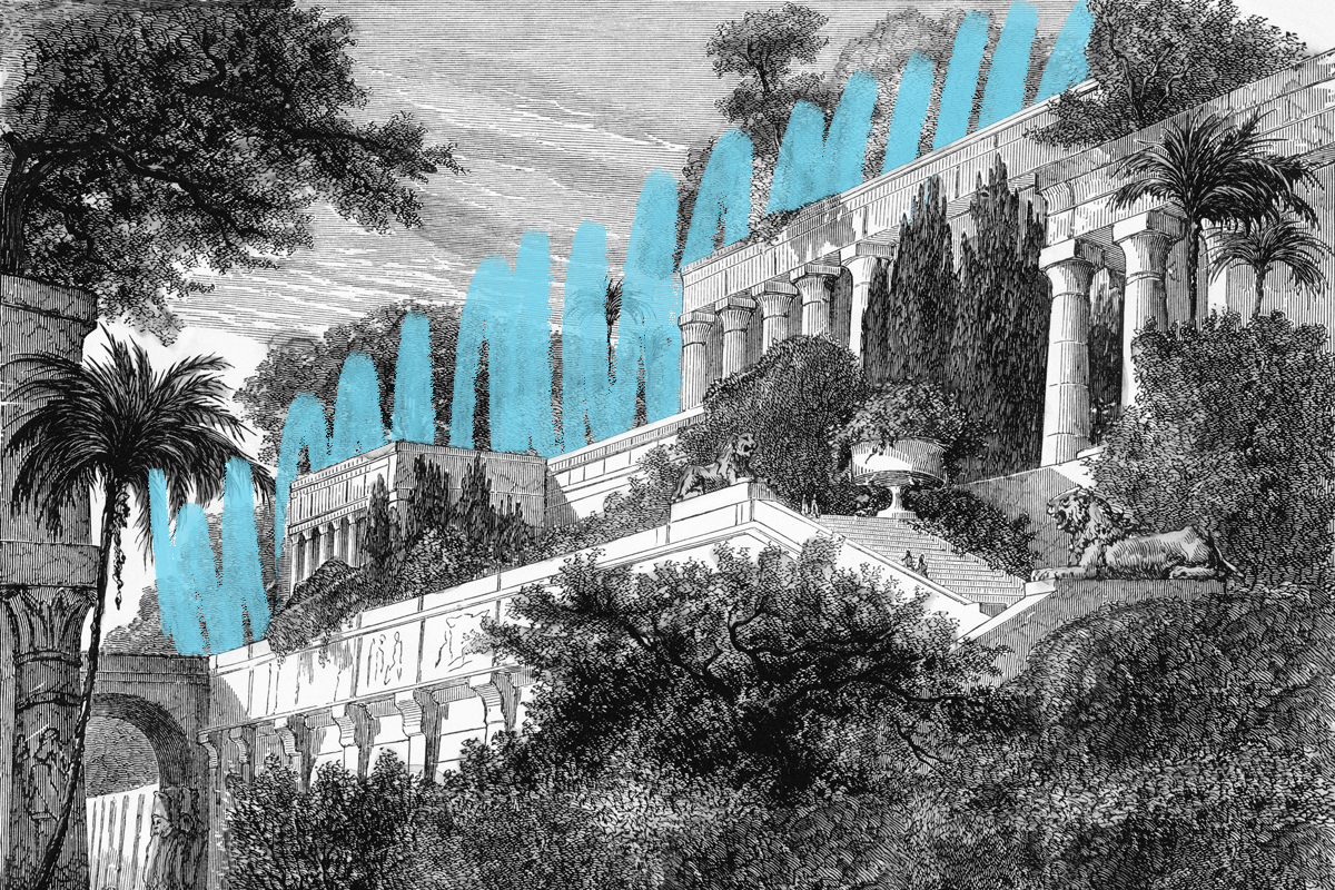 Depiction of the Hanging Gardens of Babylon