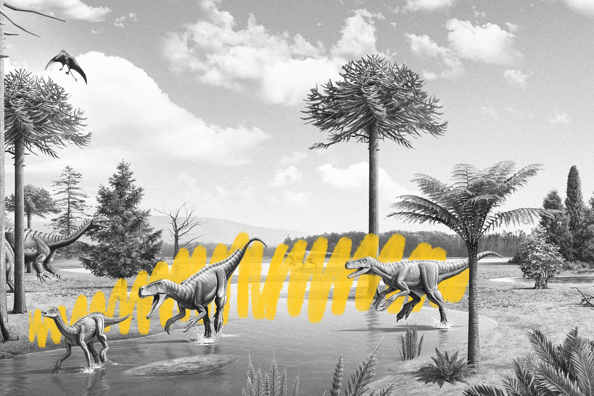 Dinosaurs in the Triassic Period