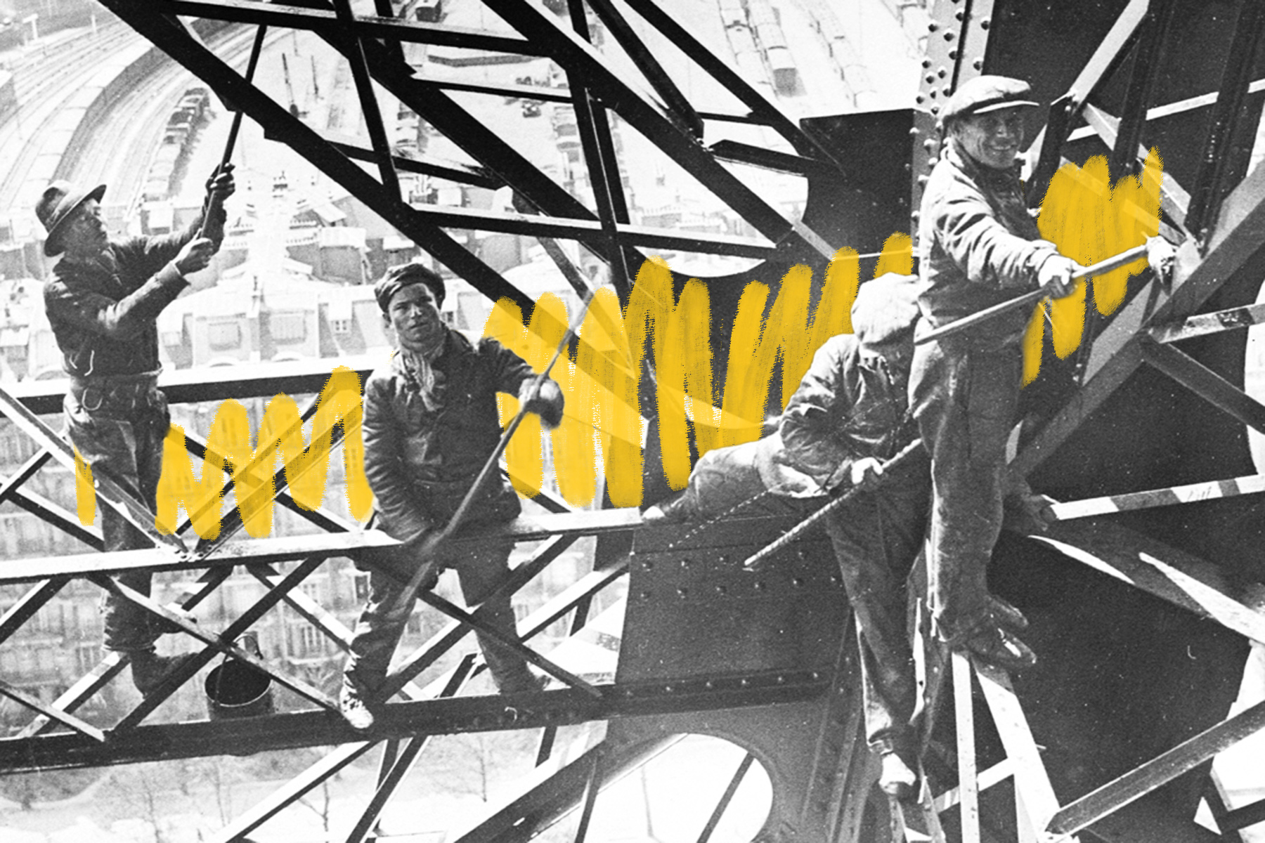 Repainting the Eiffel Tower, 1932