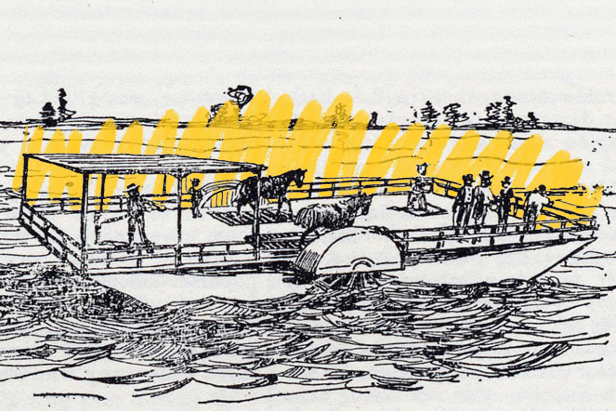 Toronto's first horse-powered ferry