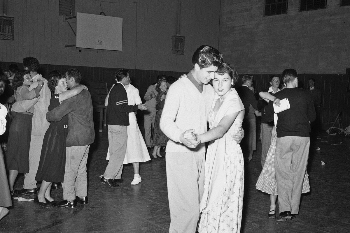 High school dance, 1950