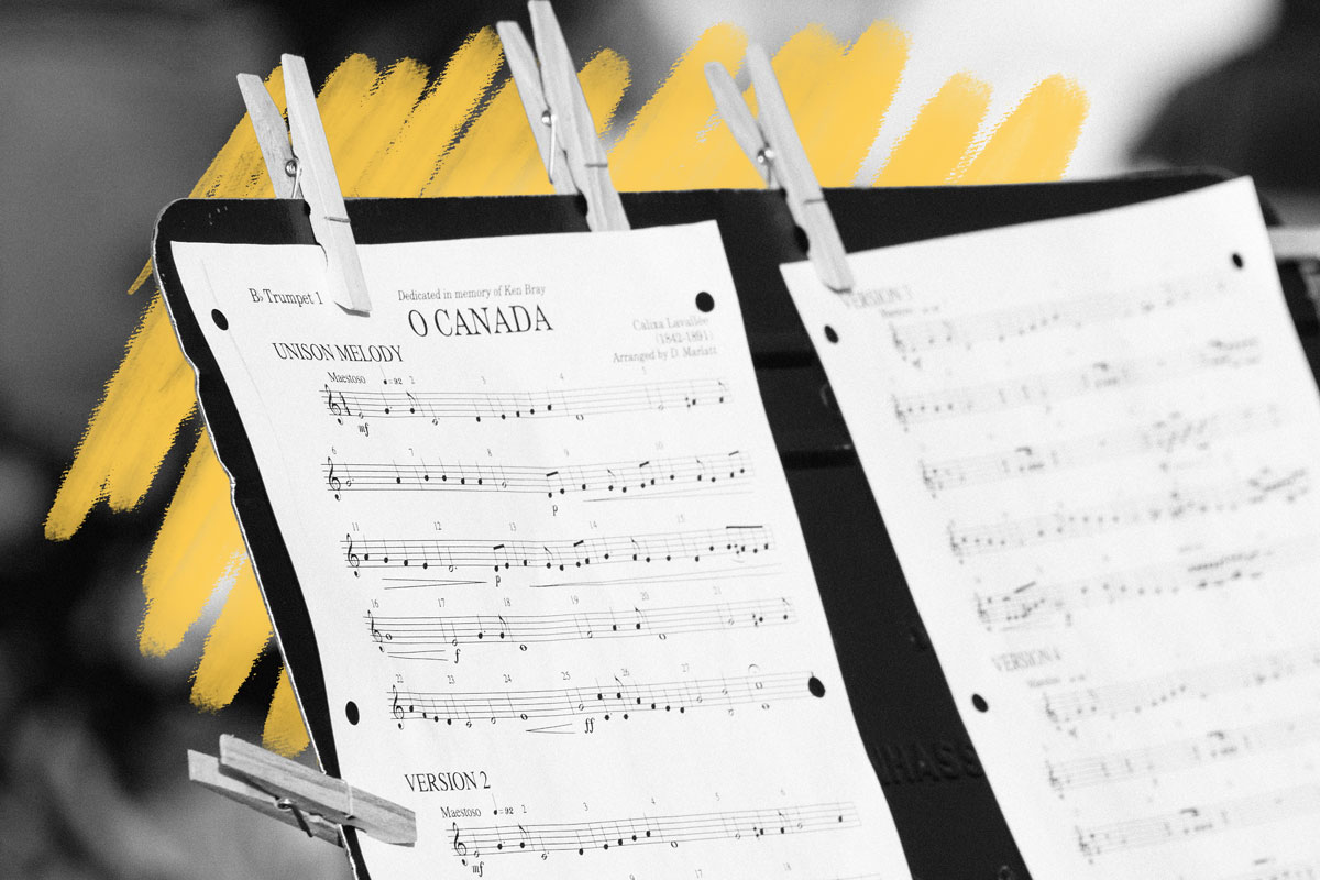 "O Canada" sheet music