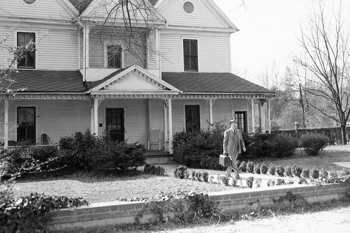 Country doctor leaving home, 1949