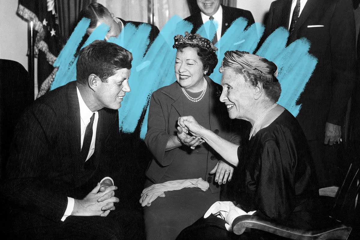JFK meeting with Helen Keller