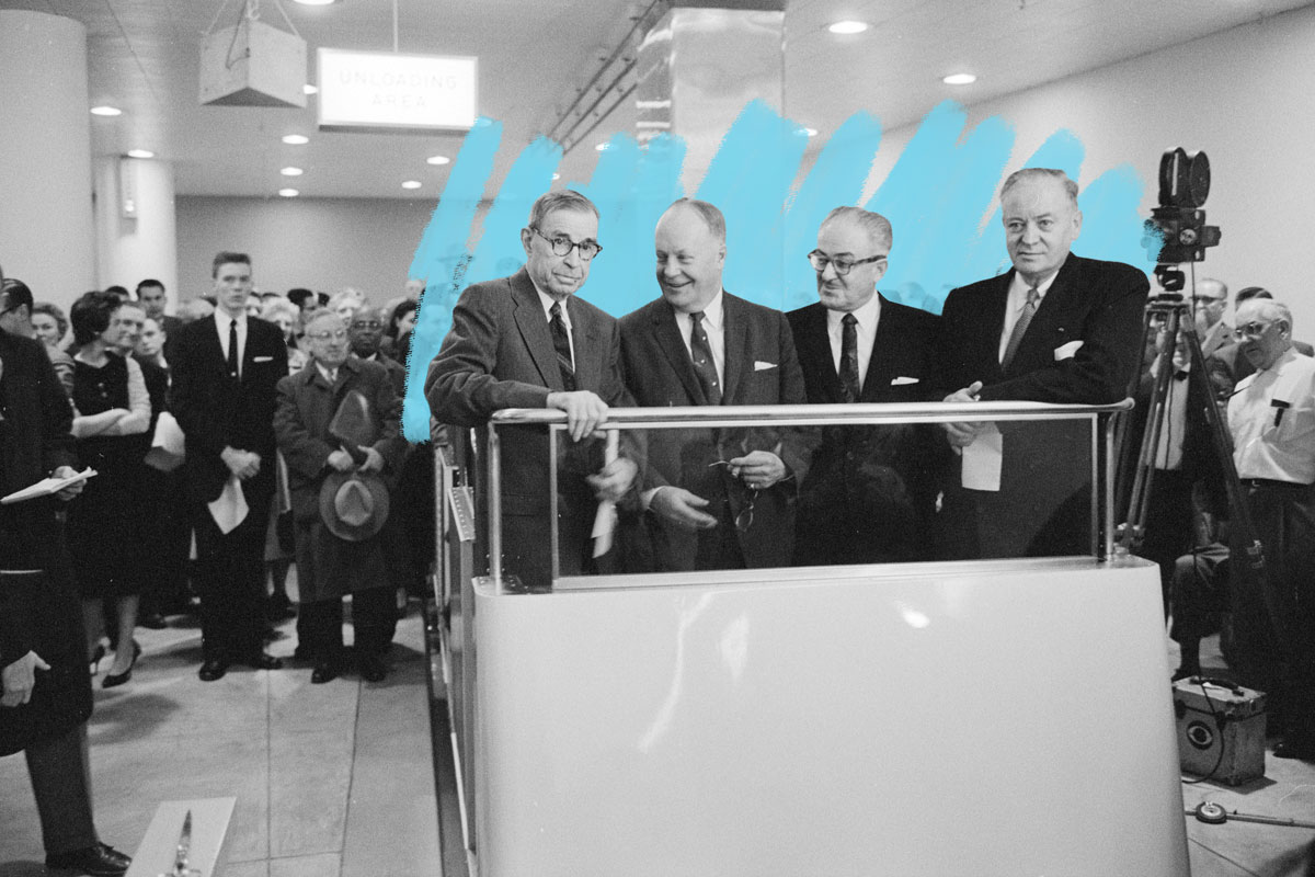 Newly opened Senate subway, 1960