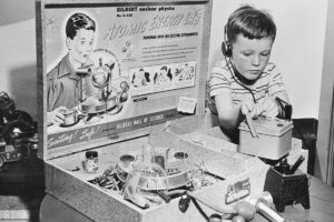 Child with Atomic Energy Lab