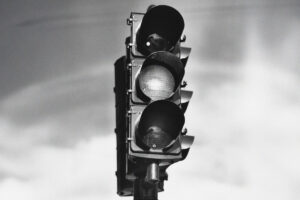 Traffic light, circa 1955