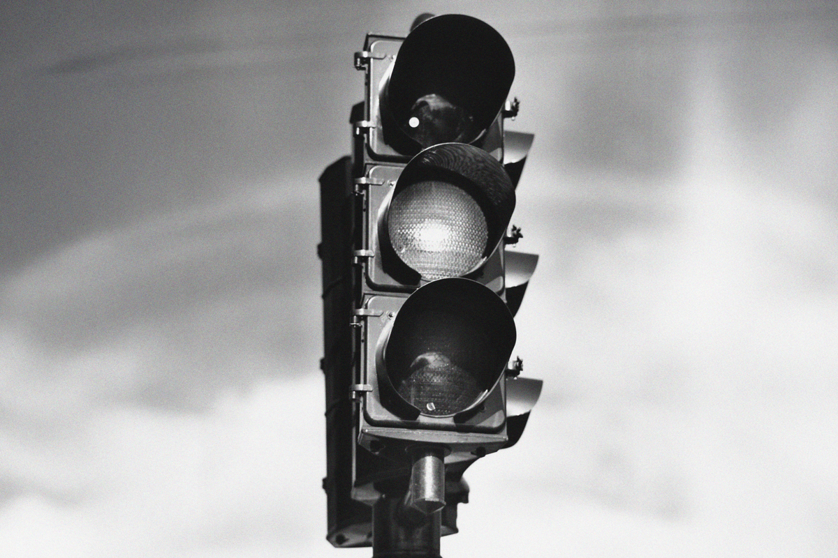 Traffic light, circa 1955